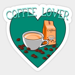 Coffee and Caffeine Lover Sticker